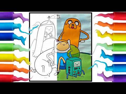Adventure time coloring pages | Jake  and Finn compilation |mashup NCS no copyright