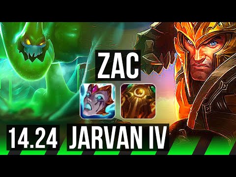 ZAC vs JARVAN IV (JGL) | NA Challenger | 14.24
