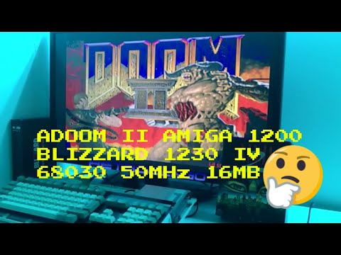ADOOM on Amiga 1200 with Blizzard 1230 IV 68030 50MHz 16MB Ram