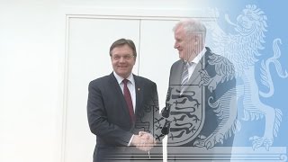 Ministerpräsident Horst Seehofer trifft Landeshauptmann von Tirol Günther Platter