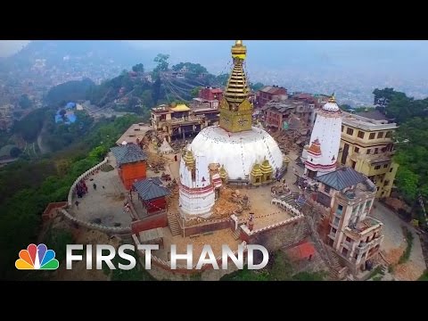 Щетите след земетресението в Непал, заснети от дрон