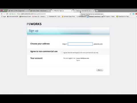 Screencast of PBworks