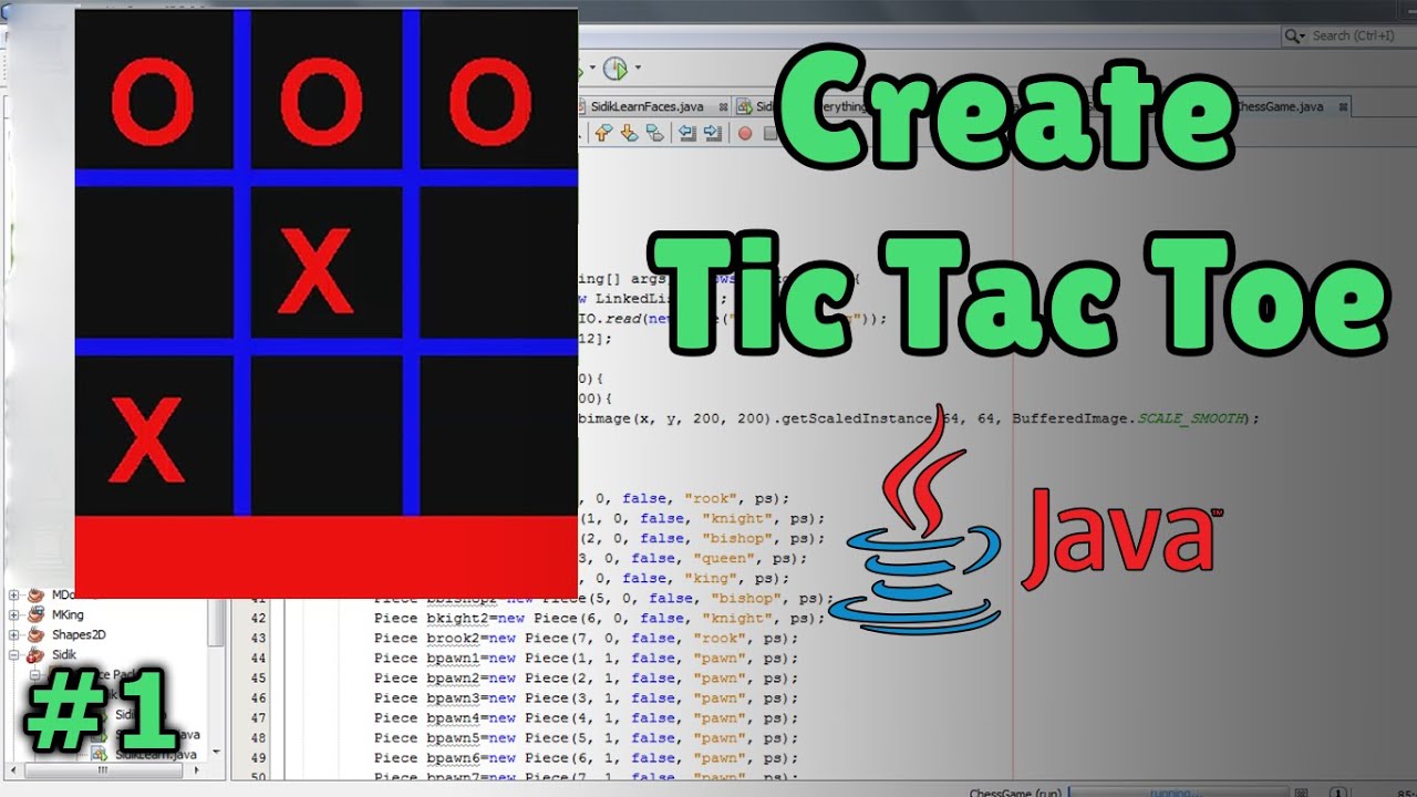 How to Create  a Tic Tac Toe Game in Java #1