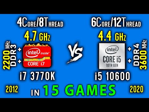 i7 3770k vs i5 10600 Test in 15 Games or i5 10600 vs i7 3770k OC