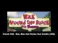 French VHS Walk Around The Block Is Red Blue And Circles Too Credits By VHS