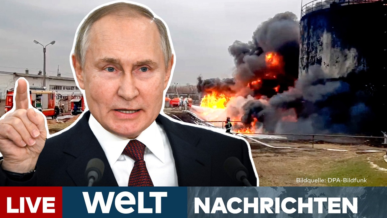 PUTINS NÄCHSTE PLEITE: Massive Probleme für Russland! Ukraine trifft Ölinfrastruktur WELT LIVESTREAM