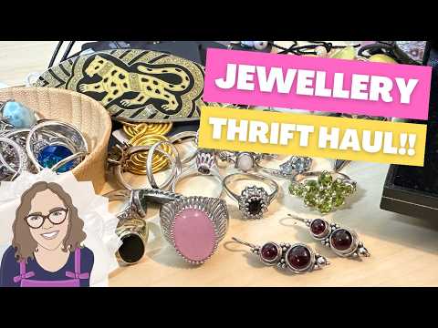 I Spent £150 On Sterling Silver Rings… Plus More Thrifted Jewellery Finds!