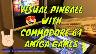 Visual Pinball 40" Pinball machine build with Commodore 64 Amiga games