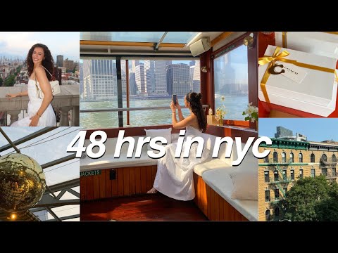 Only 48 Hours in NYC | coach brand trip, boat ride, face time style vlog