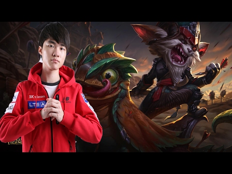 SKT Faker as Kled vs Rumble top Season 7