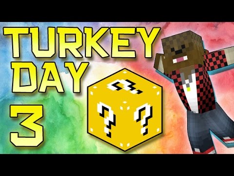 Minecraft: Modded Turkey Day Thanksgiving Survival Let's Play w/Merome 3 - Lucky Blocks Mod!
