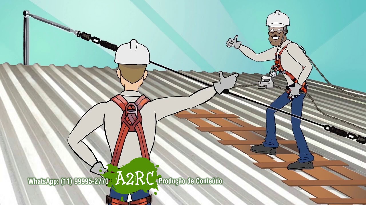 Trabalho em altura, escadas, telhados e andaimes.