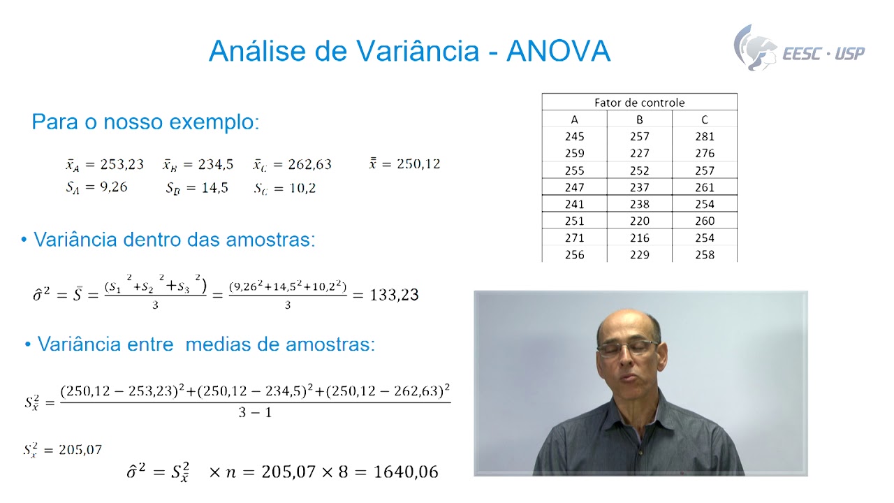Vídeo aula 19 -  Analise de Variância -  ANOVA