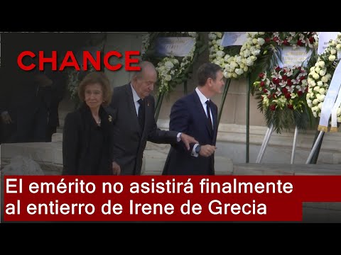 King Juan Carlos will not attend the funeral of Irene of Greece due to health reasons.