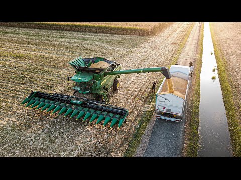 *NEW* JOHN DEERE X9 1100 + Geringhoff 16 Rows | XXL HARVEST IN ITALY 🇮🇹