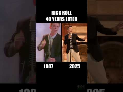 Rick Roll 1987 vs 2025 (40 YEARS LATER) | #nostalgia #rickroll #oldschool #retro #80s #throwback