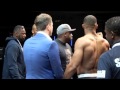 ON STAGE ANGLE OF ANTHONY JOSHUA V KEVIN JOHNSON WEIGH IN INCLUDING KINGPIN S HEART FEEL OF JOSHUA