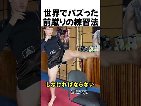 世界でバズった前蹴りの練習方法