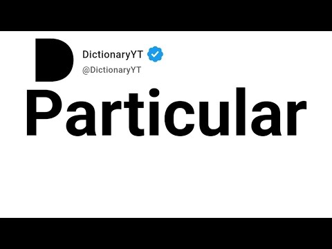 Particular Synonym