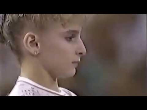 Shannon Miller wins SILVER in Balance Beam final at 1992 Olympics!