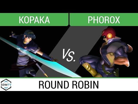 Melee @ LDL 29 - Kopaka (Marth) vs. Phorox (Dr. Mario/Falcon) - SSBM Round Robin - Smash Melee