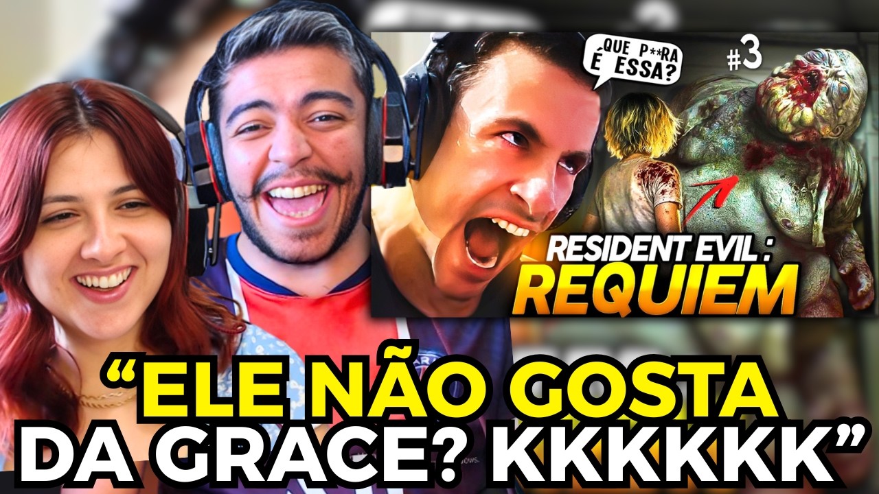 SUPER XANDÃO JOGANDO RESIDENT EVIL REQUIEM #3 - GRACE SÓ ATRAPALHA! | REACT