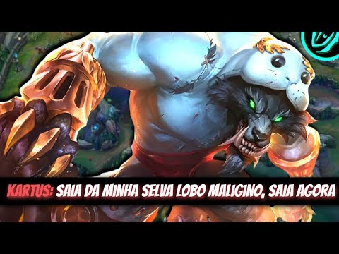 ENTENDA O VERDADEIRO PODER DO WARWICK 100% AGRECCIVO NA SELVA - AMASSEI UM KARTUS QUE TENTOU ESCALAR