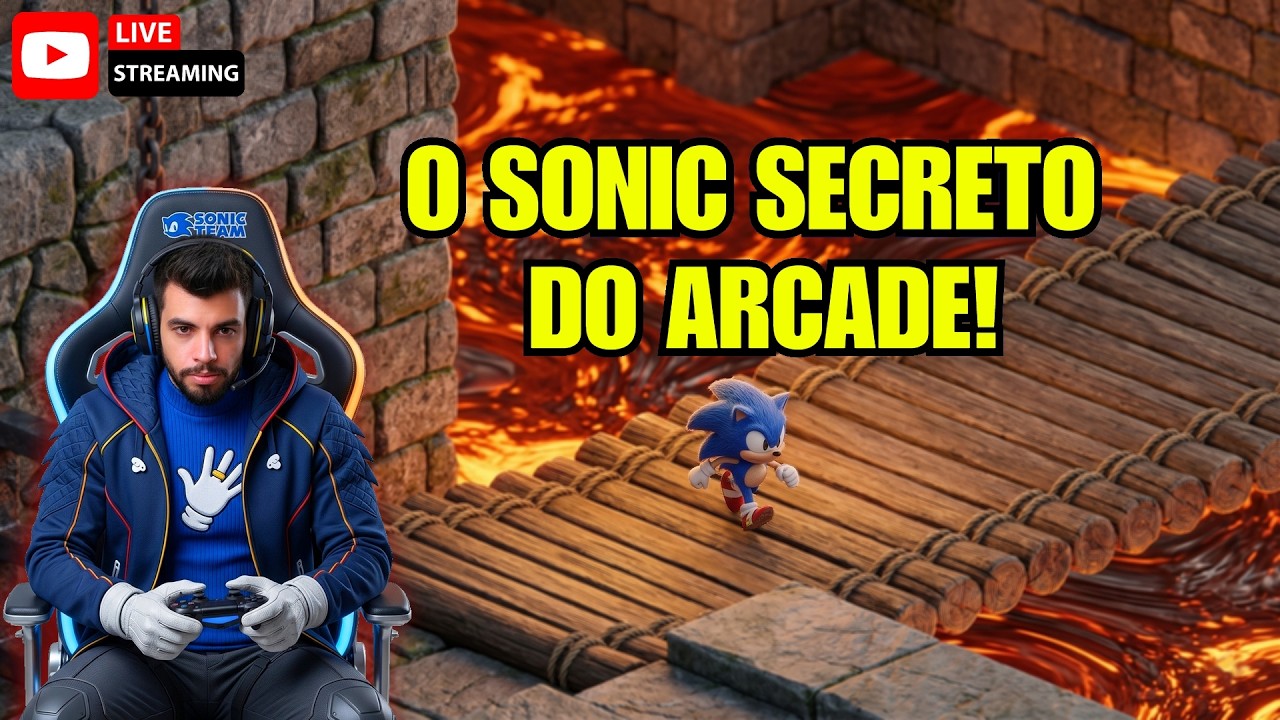 JOGANDO PELA PRIMEIRA VEZ O SONIC DE FLIPERAMA! 🦔🕹️ SegaSonic The Hedgehog Arcade Live