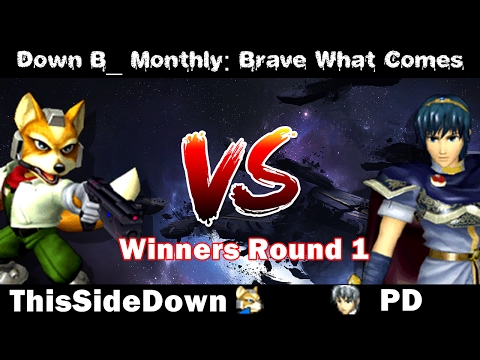 [Melee Singles WR1] ThisSideDown(Fox) vs PD(Marth) [DownB_ January Monthly]