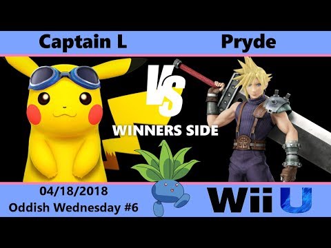 Oddish Wednesday #6: WR1 - Captain L (Pikachu) vs Pryde (Cloud)