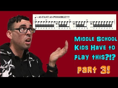 Honors Band Auditions (part 3) || All South Jersey MS Percussion