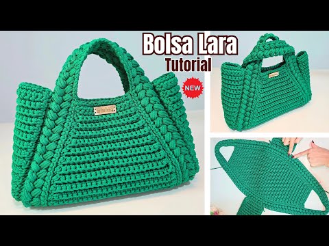 Crochet Bag with Braided Stitch: Easy Step-by-Step Tutorial for Beginners / Lara Bag