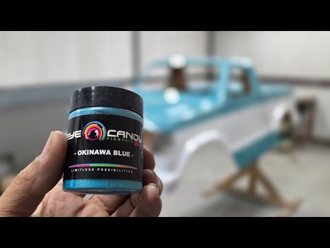 Let's Spray - MINI-TRUCK tri-coat Paintjob - Teal & Okinawa Pearl