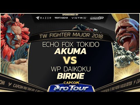 Echo Fox Tokido (Akuma) vs WP Daikoku (Birdie) - TW Fighter Major 2018 Day 2 Pools - SFV - CPT 2018