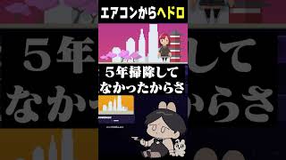 5年ぶりにエアコンの掃除をしたげんぴょん