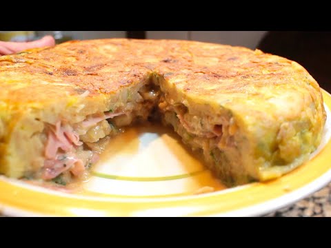 Tortilla Rellena de Jamón, Roquefort y Nuez, super sabrosa y fácil! | Anota los Ingredientes