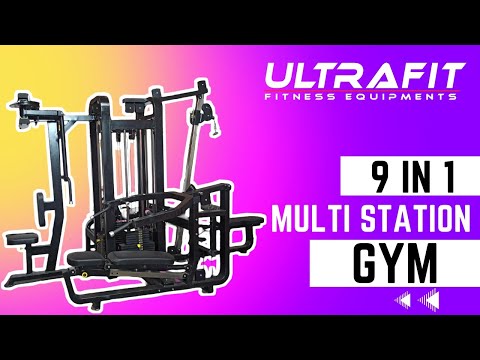 9 in 1 Multi Station Gym | Commercial Gym Equipments | UltraFit Fitness Equipments