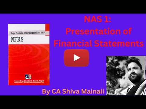 NAS 1 Presentation of Financial Statements, NAS 1,  IAS 1, NAS -1, NAS1, nas1