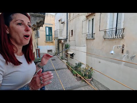 Italy: Lipari. Day 1, Part 2 Walking from Port to Marina Corta. Nonno & Nonna's Home.