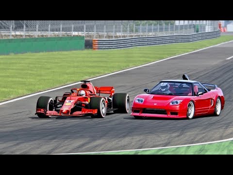 Ferrari F1 2018 vs Honda NSX GT-R -  Monza
