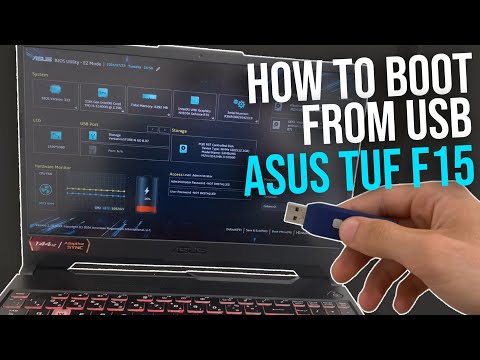 How to boot Asus Tuf F15 from USB - Asus Tuf gaming F15 boot from usb