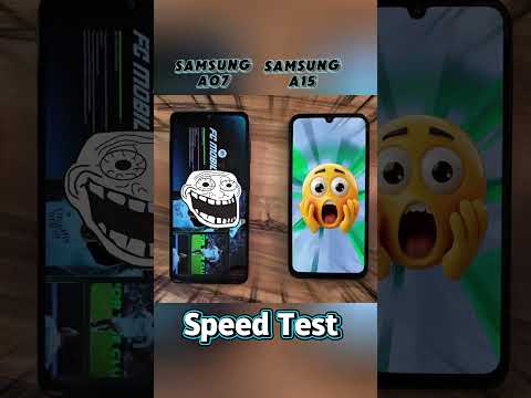 How much faster is the Samsung A15 compared to the A07 You asked for a speed test, here it is#shorts