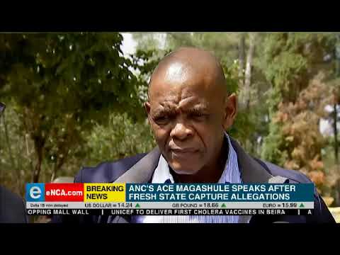 ANC's Ace Magashule speaks after new state capture allegations