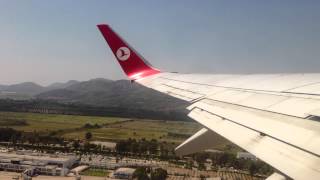preview picture of video 'Turkish Airlines B737-800 - Takeoff Dalaman - Flight to Istanbul'