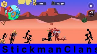 Stickman Clans: Episode 1 walkthrough gameplay |Action gameplay|