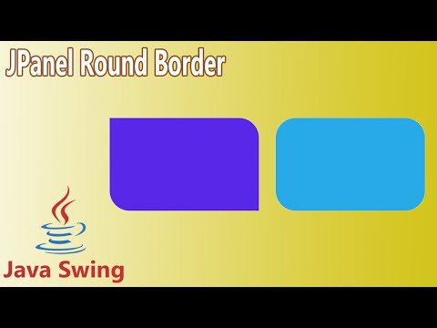 Java Swing Rounded Jpanel Border