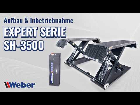 Weber Mobile Kurzhub Scherenhebebühne SH-3500: Aufbau und Inbetriebnahme