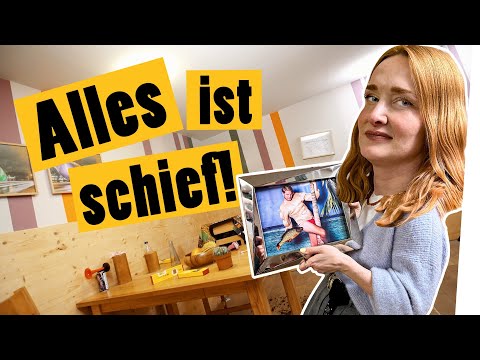 🤯 Der Raum ist komplett schief?! Häng das Bild gerade auf! || Das schaffst du nie!