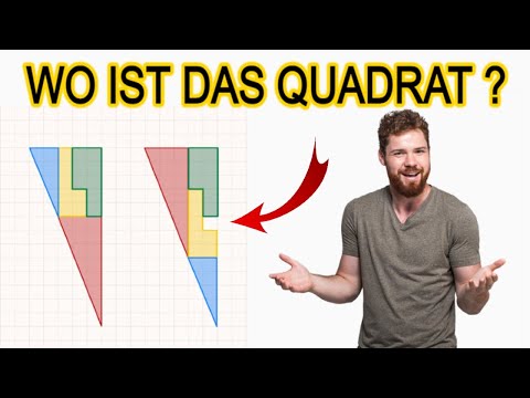 Mathe RÄTSEL! Fehlendes-Quadrat-Rätsel. Wo steckt das QUADRAT? Berühmtes Rätsel. Geometrie einfach.