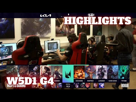 Misfits vs Rogue - Highlights | Week 5 Day 1 S11 LEC Spring 2021 | MSF vs RGE